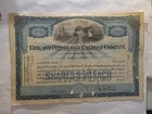 Erie   Pittsburgh Railroad Company Stock Certificate Pennsylvania Blue