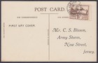 1943 Jersey Views 1 1 2d Brown  fdc  Ppc  maximum  Card  C s  Bisson Army Stores