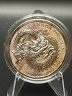 2019 Canada 1 Oz Silver  5 Lucky Dragon High Relief