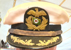 Ww2 Us Navy Naval Military Admiral Officers  Bullion Visor Hat Cap Sz  7-1 4