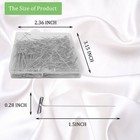 T Pins  100pack 1 5 Inch Wig Pin  Stainless Steel T-pins For Inch  Silver