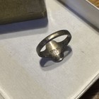 Vintage 1920   s Sterling Silver Original Brownie   s Girl Scout   s Ring Sz 4 5  j121
