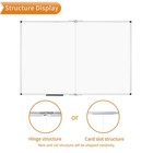 Viz-pro Large Magnetic Whiteboard foldable Dry Erase Board  60 X 48 Inches