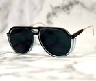 Men Women Sunglasses Dark Black Lens Fashion Retro Thick Frame Style Shades New
