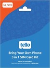 Tello Mobile - Bring Your Own Phone - 3 In 1 Gsm Sim Card Kit  new 