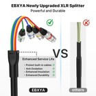 4 Channel Xlr Snake Cable 3ft Male To Female Microphone Audio