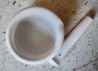 Vintage Coors Usa White Apothecary Mortar   Pestle  8283