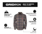 Milwaukee Gridiron Flannel Shirt Large Gray Plaid M551g-l  New O b Free Shipping