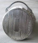 Vintage Art Nouveau Deco Classic Auto Silver Bale Handle Powder Compact 1920s  3