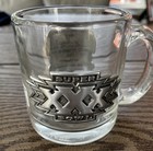 Vintage Nfl 1996 Super Bowl Xxx 30 Glass pewter Mug Cup Cowboys Steelers New