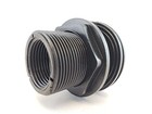 Lifegard Aquatics Double Threaded Bulkhead Kit For Fish Aquariums     1   Black 
