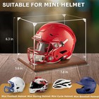Mini Helmet Display Case  Uv Protection Thickened Clear Acrylic Souvenirs And   
