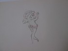 Merbabies 1938 Disney Cel Drawing Silly Symphony 2 Drawings