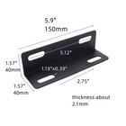 4 Pcs 5 9in Angle Bracket 90 Degree L Shape Right Angle Corner Connector