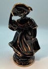 Vtg Mcm Ceramic Blackamoor Gold Woman Figurine Statue 7 0   