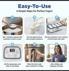 Ultimate Probiotic Yogurt Maker With Adjustable Temperature   Time Control 