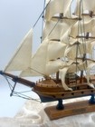 The Mayflower Wooden 13   tall Model Ship Display Preowned