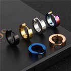 2pcs Stainless Steel Hoop Earrings For Men Women Small Hoop Huggie Ear Piercings