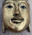 Wooden Jeweled Gold Buddha Wall Mask Hand Carved Wall Decor 9   