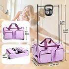 Dance Bag With Garment Rack 23       Dance Costumes Duffle Bag With Wheels  purple 