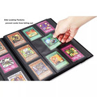 360 Card Pocket Binder With Elastic 9 Pocket Trading Cards Album Folder  Black