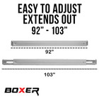 4 Pack 92 -103  Aluminum Decking Beam E-track - Load Lock Cargo Bar - 2 200lbs