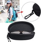 1 2pcs Eye Glasses Case Box Sunglasses Protector Hard Zipper Belt Clip Portable