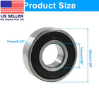 6202 2rs Ball Bearings  15mm X 35mm X 11mm   Bearing Steel  Double Rubber Sealed