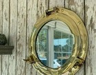 Large Working Ship Cabin Window 17  Brass Porthole Mirror Nautical Wall Decor