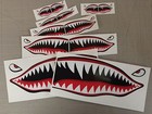 Flying Shark Teeth Decals Wwii Military Airplane Motorcycle Car Truck Bike Boat