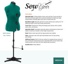 Sew You Adjustable Dress Form M l  Sizes Us 12   18  Female Sewing Mannequin With