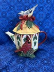 Lenox Winter Greetings Teapot  Sugar Bowl W  Lid  And Creamer Set