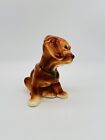 Vintage Royal Copley Puppy Dog Tilted Head Cocker Spaniel Green Collar Figurine