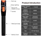 Visual Fault Locator 10mw 10km Output Fc Sc St Interface Vfl Fiber Test Pen Tool