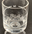 German F  rst Bismarck Vodka Pedestal Glass Shot Glasses Set Of 7