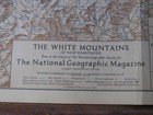 Antique The White Mountains Of New Hampshire Map National Geographic July 1937