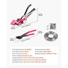 Steel Strapping Kit W  3 4  200 Ft Straps And 200 Metal Seals