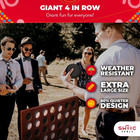 - Giant Four In A Row  all Weather  With Carrying Case   60  Quieter Design - Gi