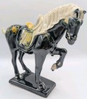 Complete Set Of 8 Tang Dynasty Style Ceramic Horses In Original Box Beautiful 