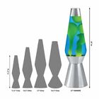 Lava   Lamp Grande 27   Yellow Wax blue Liquid silver Base   Cap  new   Decor 