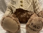 Fao Schwarz Authentic Teddy Bear With Sweater Plush Stuffed Animal With Tag