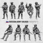 1 35 Resin Figures Model Russian Special Forces Unassembled Unpainted