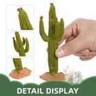 2 Pcs Decorative Cactus Artificial Plants Model Office Fake Greenery D  cor