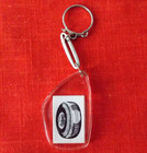 1960 s Bf Goodrich Tires  Vintage  Nos  Lucite Keychain Fob  New Old Stock