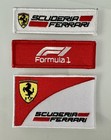 Scuderia Ferrari 3 Pack F1 Racing  Ferrari Red Iron-on Patch 3    H X 3    L