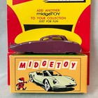 Midgetoy Vintage 1950 s Futuristic Metal Car With Original  Unpunched Box card