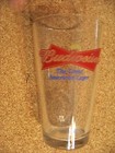 Budweiser The Great American Lager Crown Bow Tie Logo Pint Glass Anheuser Busch