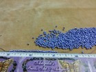 Blue   White Chevron Seed Beads 12 o Afican Indian Trade Murano Vintage 100 Gram