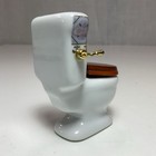 Dolls House Victorian Rose Porcelain Toilet Reutter Miniature Bathroom 3    Tall
