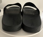 Adidas Adilette Shower Slides Black White Men s Size 4 Used Slip On Sandals